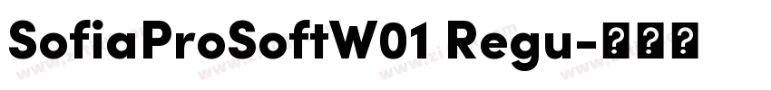 SofiaProSoftW01 Regu字体转换